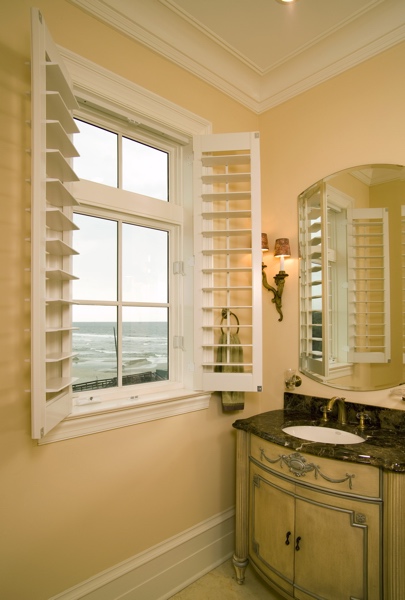 White shutters in Fort Myers beach home